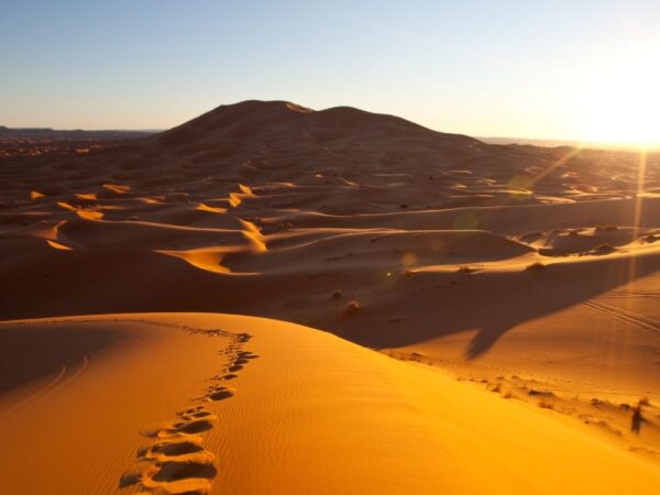 footprints in the sand