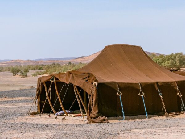 a tent in the desert