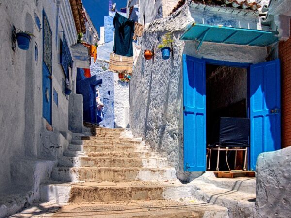 a stairs leading to a building