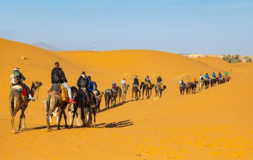 overnight camel trek in Merzouga