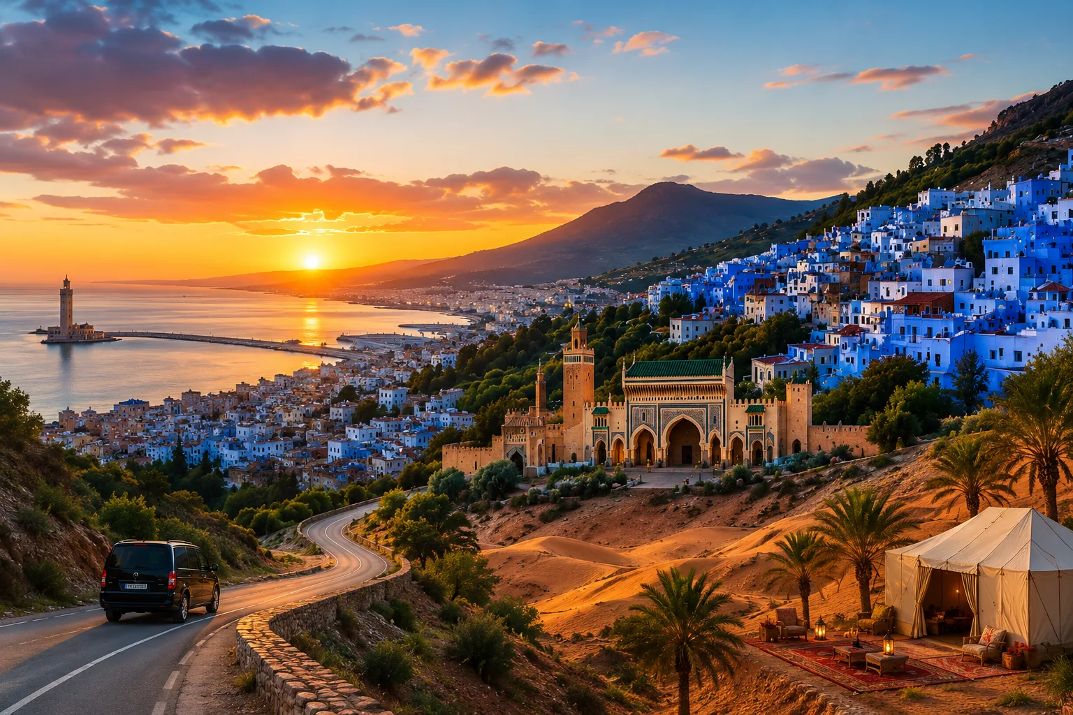 Morocco Tours From Tangier through Chefchaouen, Fes and the Sahara Desert