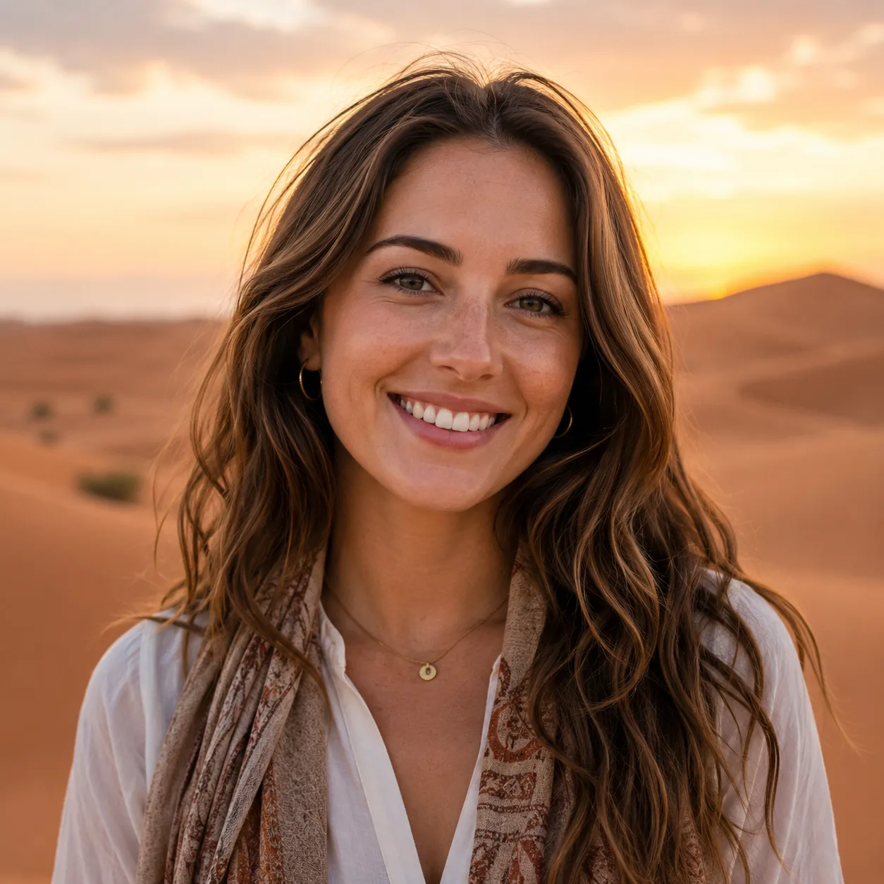 Sophia Williams enjoying a Morocco desert tour