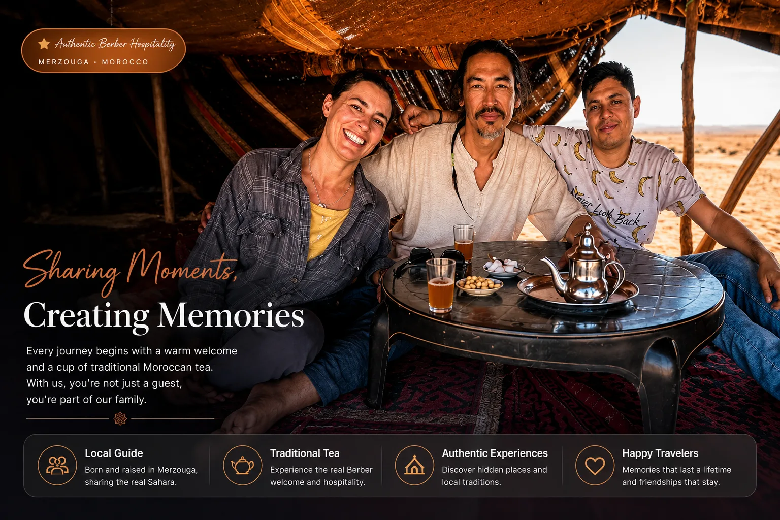 Our Berber family in Merzouga