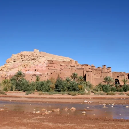 Ait Ben Haddou Kasbah near the Atlas Mountains in Morocco