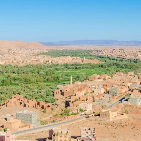 Dades Valley landscape on a Morocco tour from Casablanca